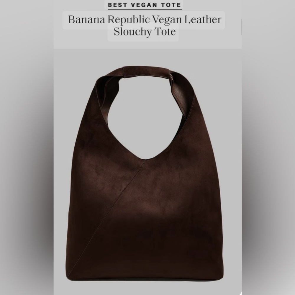 VEGAN SUEDE SLOUCH TOTE